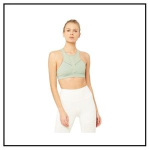 Alo Yoga Half Moon Bra - Sage - XS - NWT